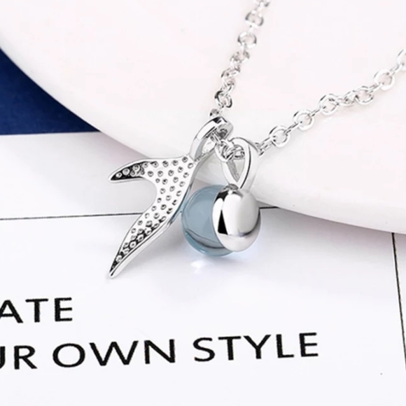 Sterling Silver S925 Mermaid Tail Necklace - Picture 8 of 13